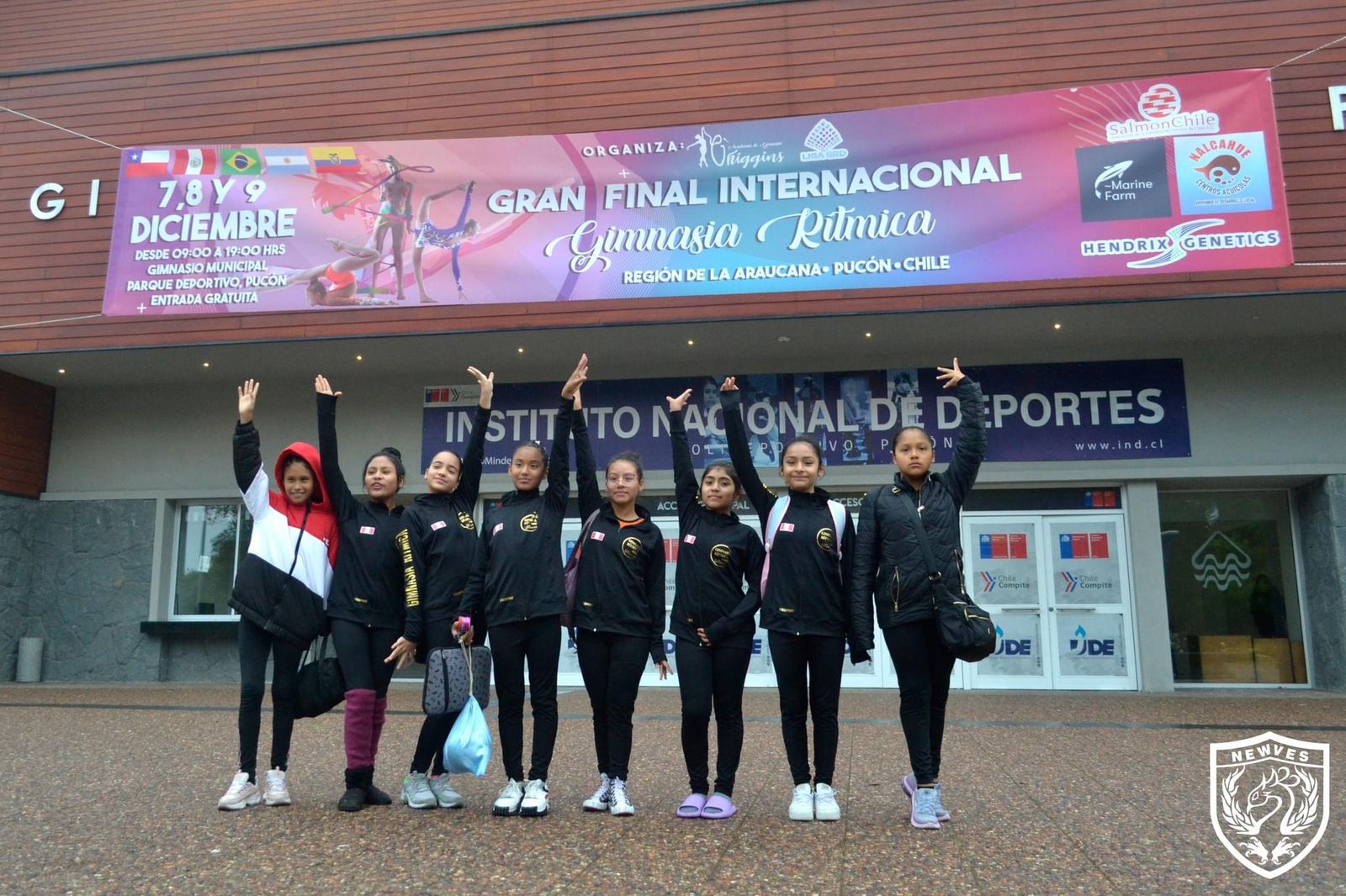 SalmonChile y empresas asociadas participan en final internacional de gimnasia rítmica de la liga chilena