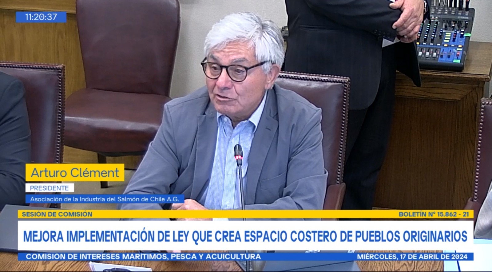 SalmonChile expone en el Senado acerca de proyecto de ley Lafkenche