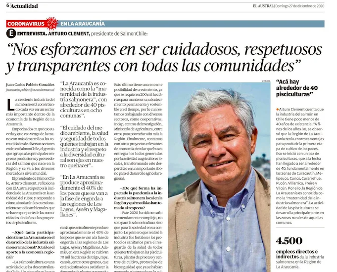 “Nos esforzamos en ser cuidadosos, respetuosos y transparentes con todas las comunidades”