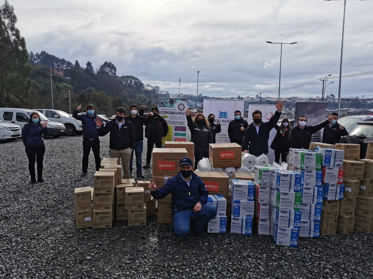10 empresas salmoneras donan más de 216 mil elementos de protección personal en Calbuco
