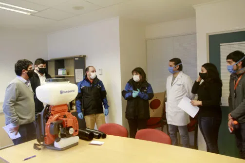 Blumar dona máquina motopulverizadora industrial a Hospital de Puerto Aysén