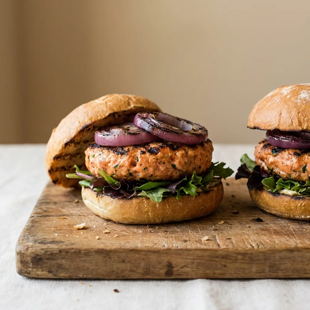Hamburguesas de salmón de Chile, receta de SalmonChile