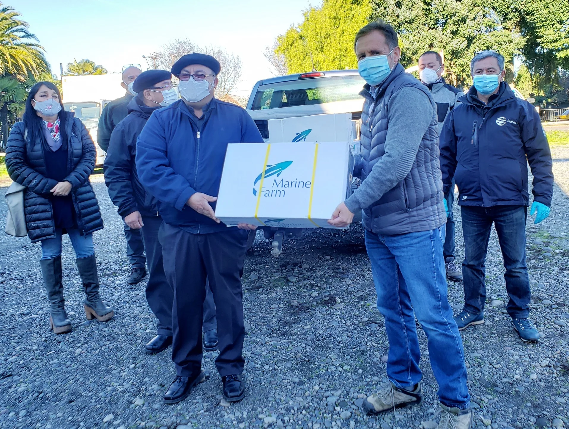Comedores de Villarrica reciben 300 kilos de salmón
