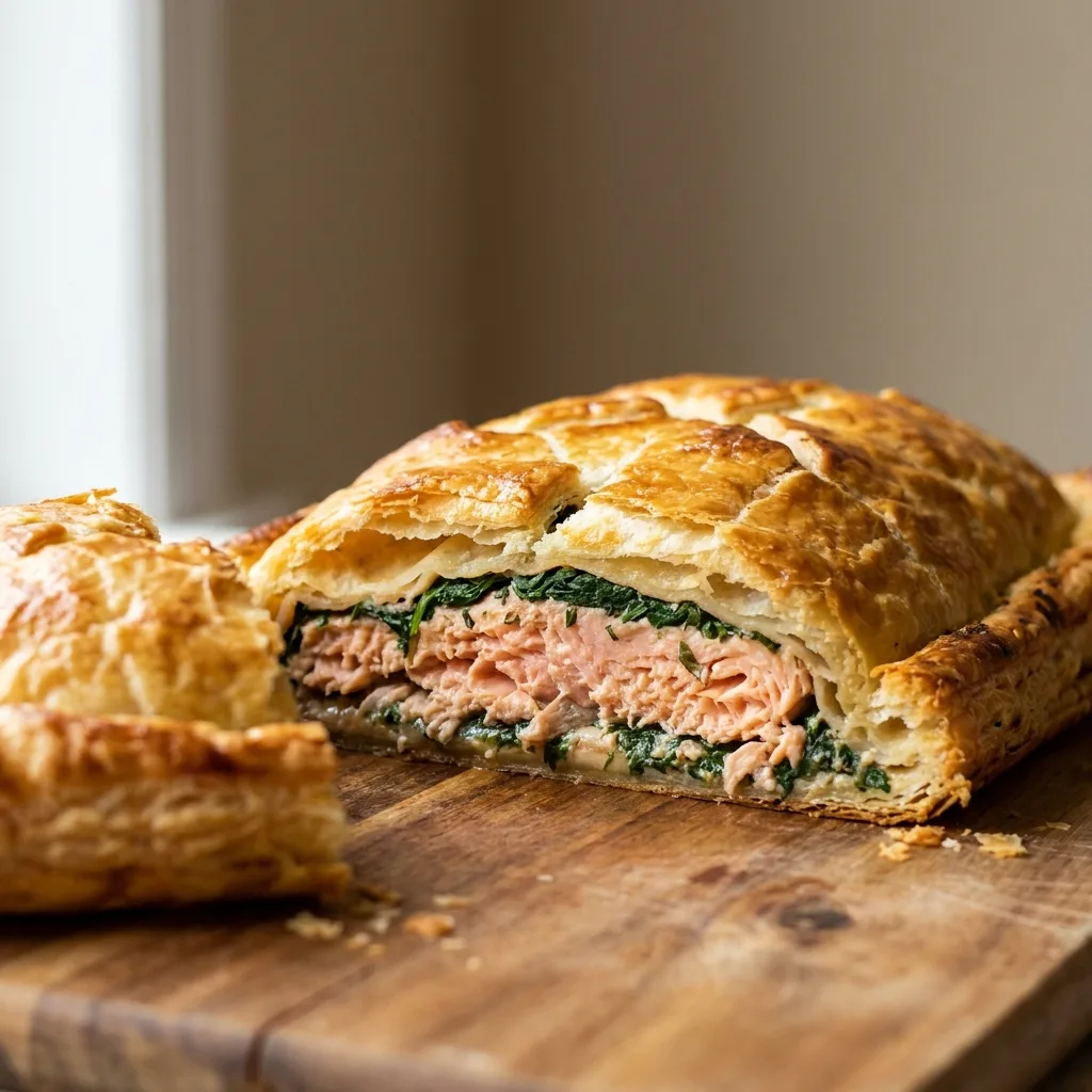 Salmón en croute, receta de SalmonChile