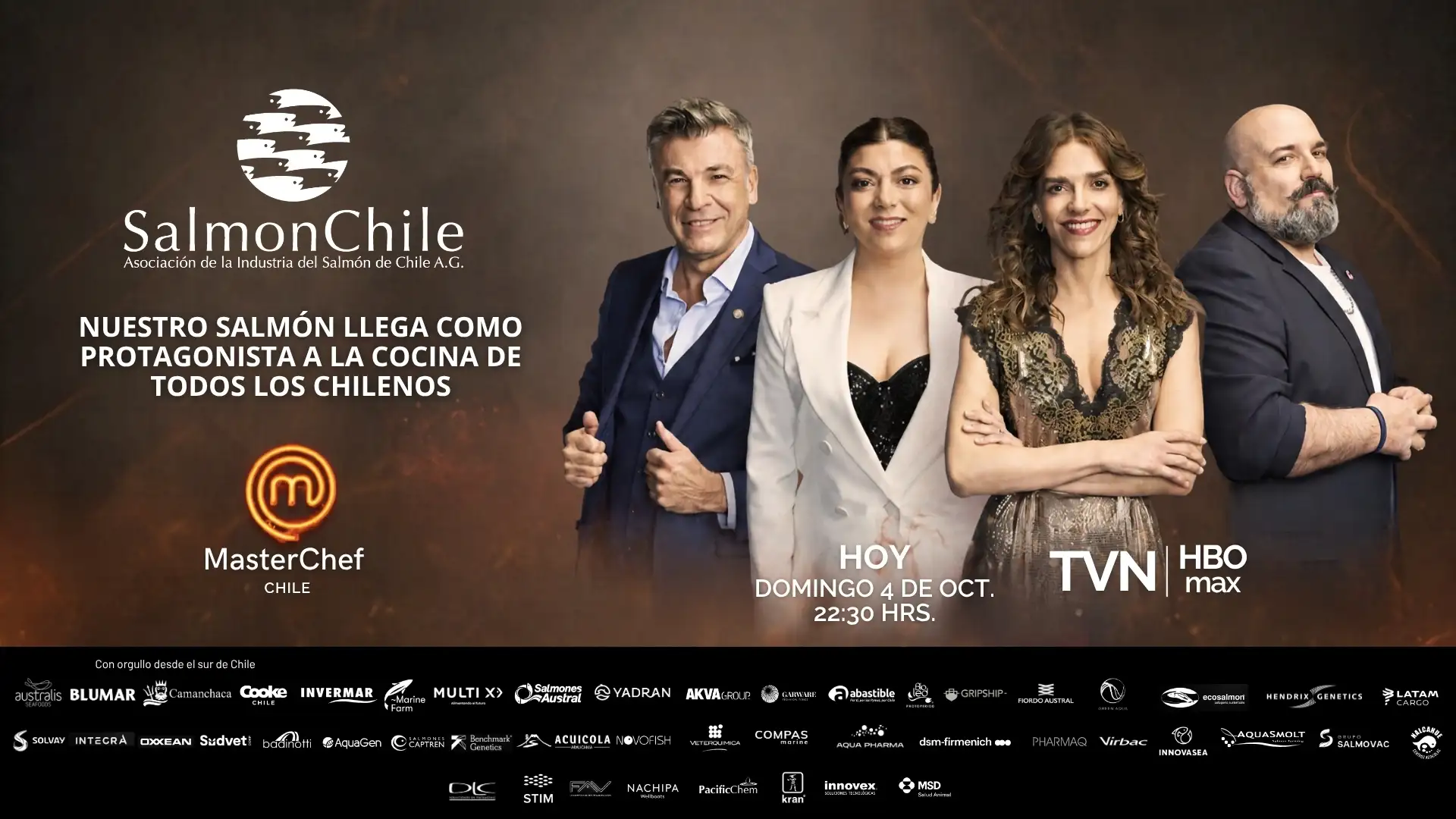 SalmonChile será protagonista en la nueva temporada de MasterChef Chile con desafíos culinarios a base de salmón